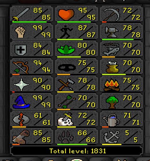 CONTA ENDGAME OSRS