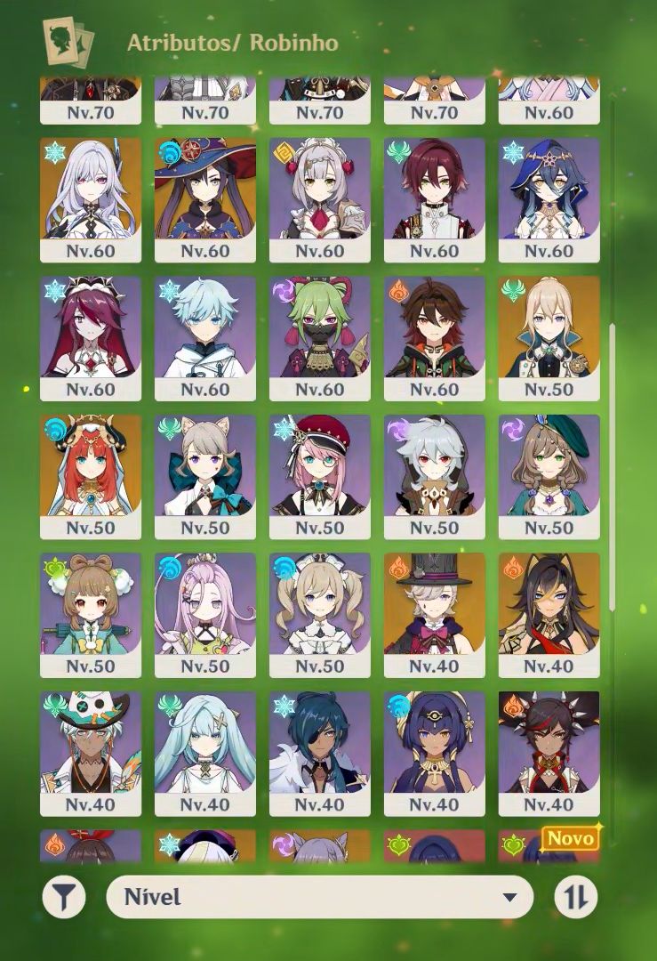 CONTA DE GENSHIN AR58 (Columbina C1, Kazuha C1 e Linnea C1 com assinatura!!)