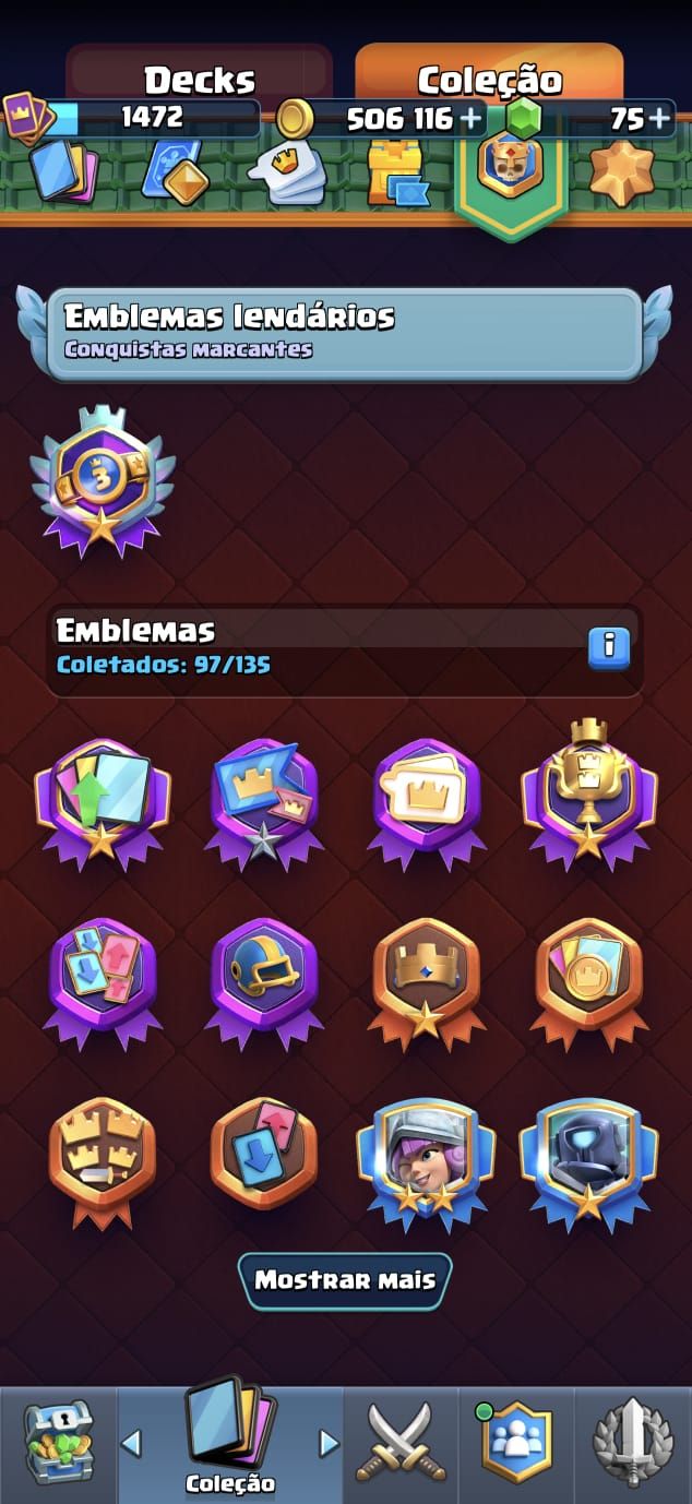 COMBO BRAWL STARS + CLASH ROYALE | 21K BS + 10.8K CR | Conta Supercell | +4 Anos