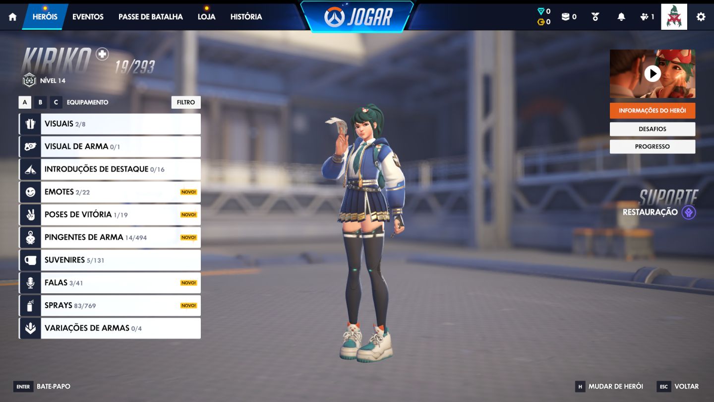 Conta Overwatch 2 | Várias skins lendarias | + 2 Skins Miticas
