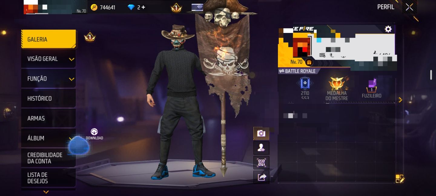 CONTA DE FREE FIRE ANTIGA & RARA
