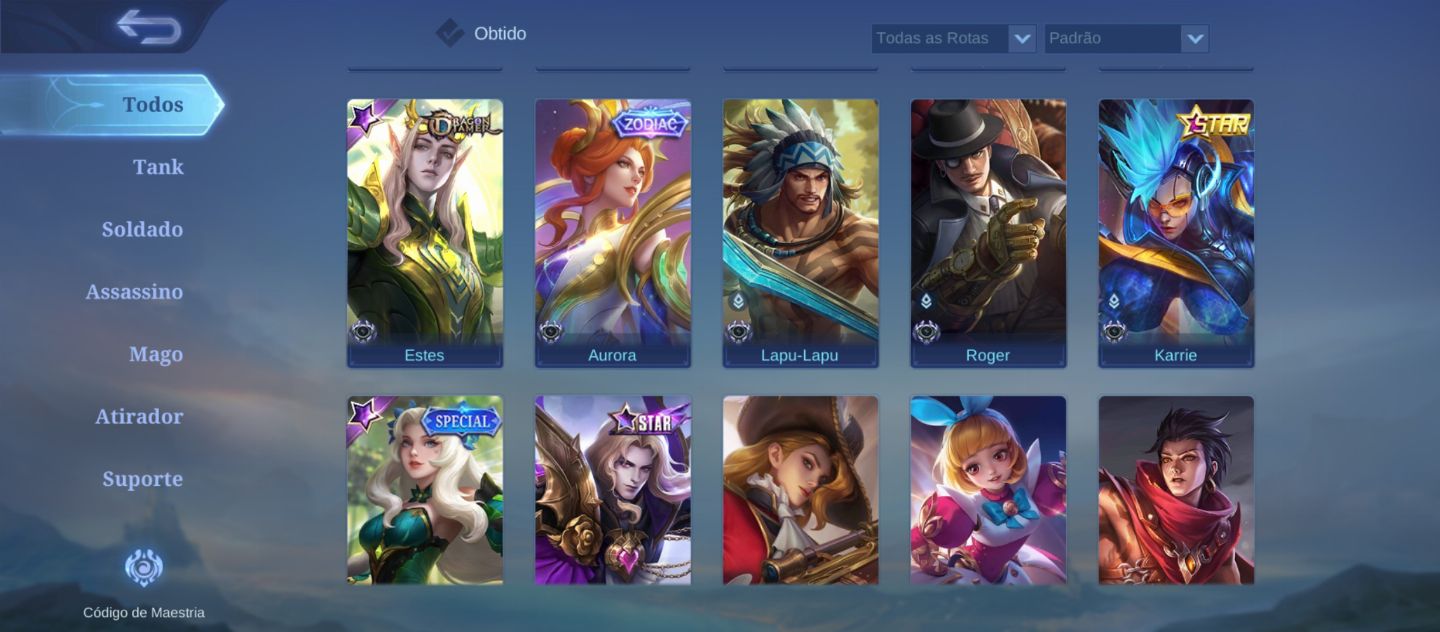 Conta boa mobile legends. Diversas skins . Conta antiga . Muito boa