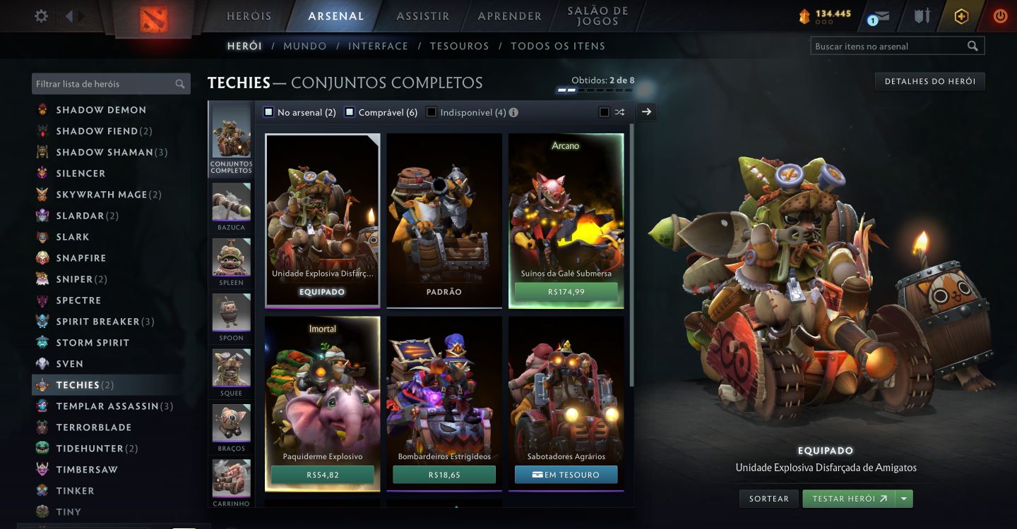 Conta Dota 2 com 4 Arcanas (Legion, Ogre, Zeus e Lina)