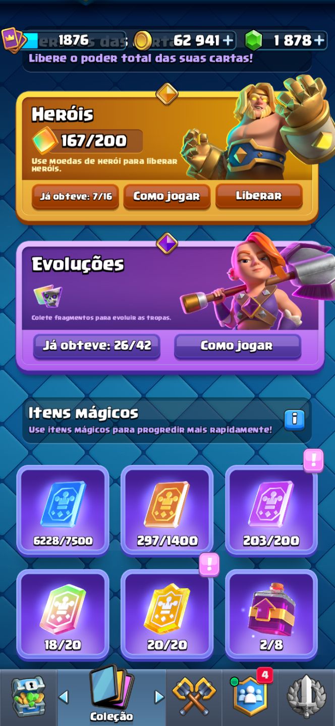 CONTA CLASH ROYALE 14.000 TROFÉUS Conta completa e pronta para jogar!