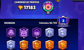 Conta brawl stars 86 brawler