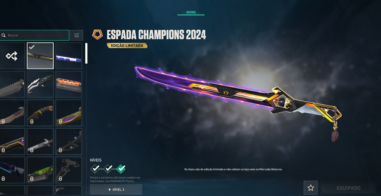 Conta com pacote champions 2024