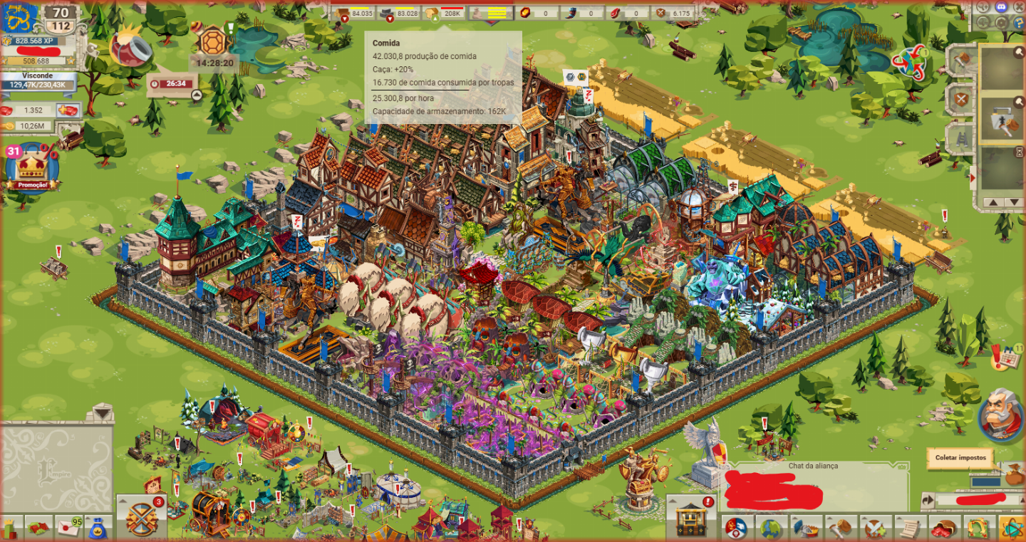 Conta Goodgame Empire no server PT1 conta Boa!!