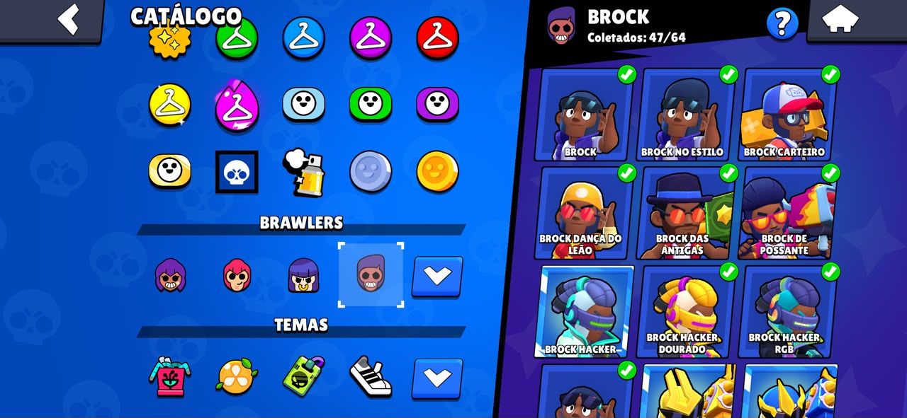CONTA BRAWL STARS 2018 | 104/104 BRAWLERS | 342 SKINS | 78K TROFÉUS | 500 GEMAS