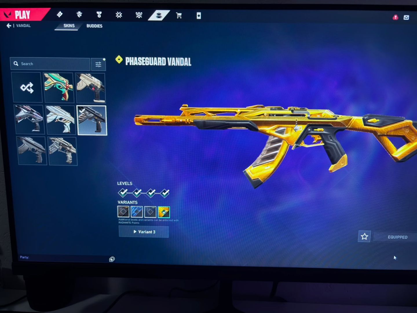 Conta de Valorant a venda, único dono, muitas skins, preço negociavel!