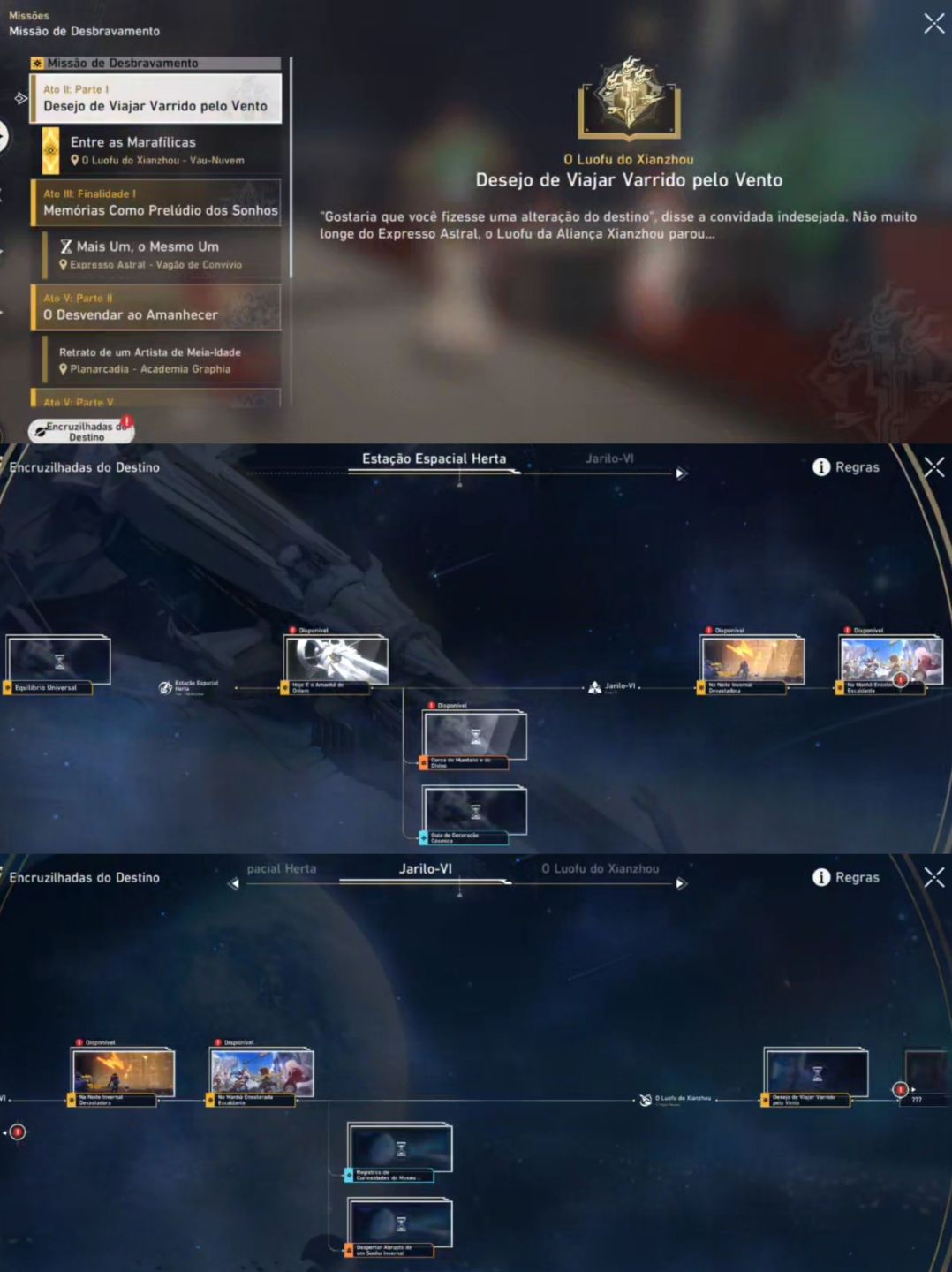 Conta Genshin Impact AR59, 19 T5 + Honkai: Star Rail INICIANTE