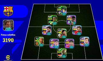 Conta top de efootball mobile com Ronaldinho e Estavão Blitz