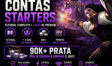 CONTAS PRONTAS ALBION ONLINE/TUTORIAL/PREMIUM/PRATA