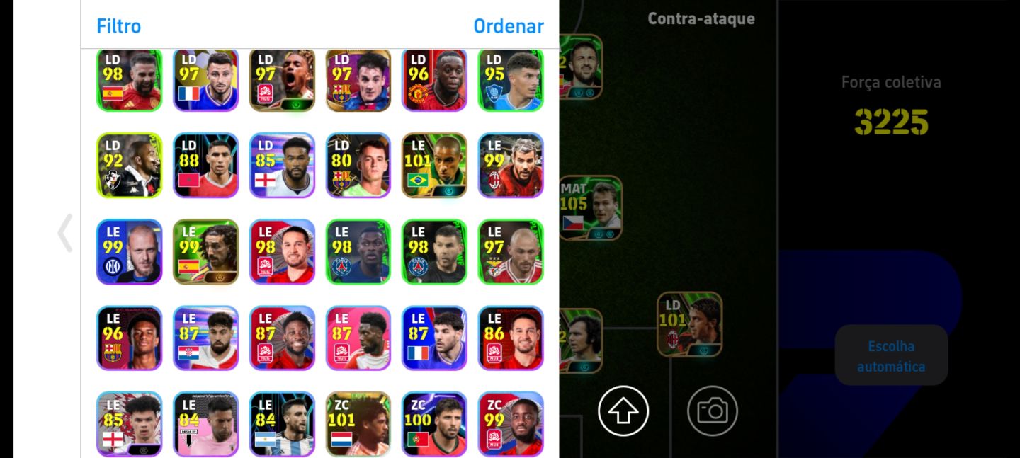 Conta eFootball Top Tier | Força 3225 | CR7 107 + Kane 107 + Casillas 105