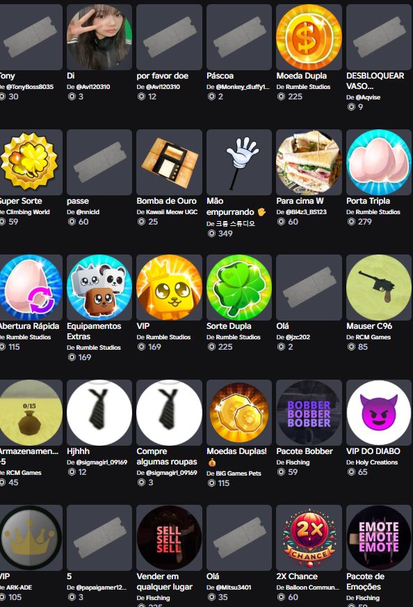 Conta Roblox com mais de 100 mil de Robux gasto