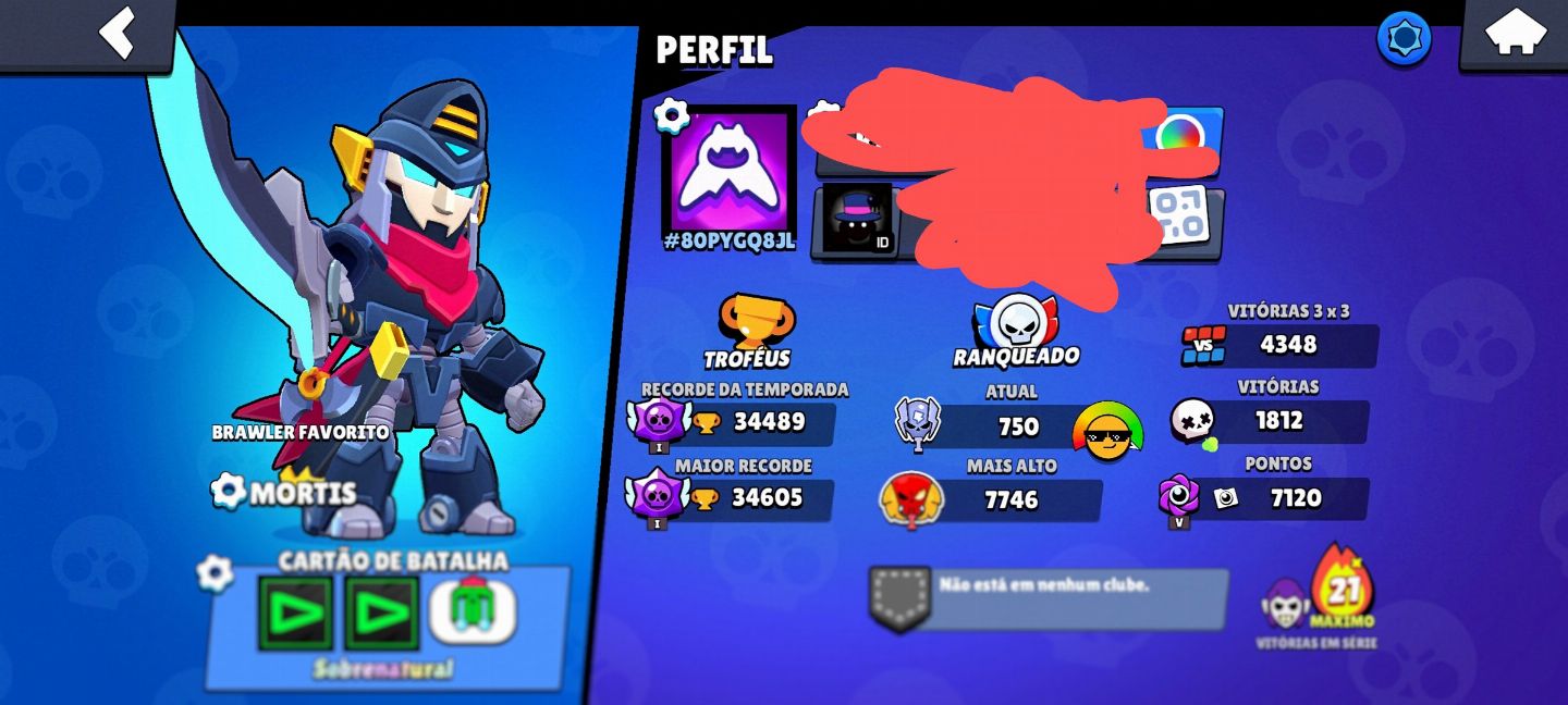 CONTA BRAWL STARS DESDE DE 2019, 34K DE TROFÉUS, 57 HIPERCARGAS, 77 BRAWLERS ETC