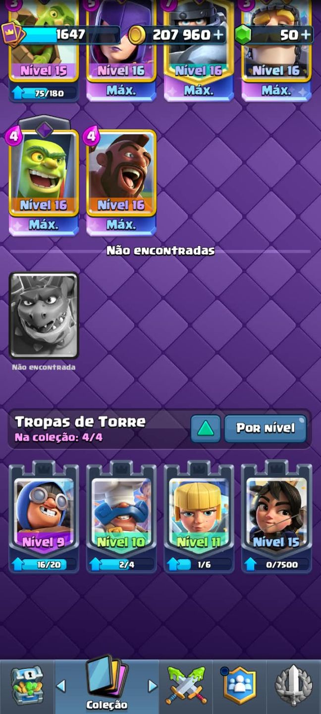 CONTA CLASH ROYALE 13.000 TROFÉUS