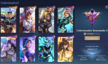 CONTA MOBILE LEGENDS mlbb | COLECIONADOR RENOMADO |