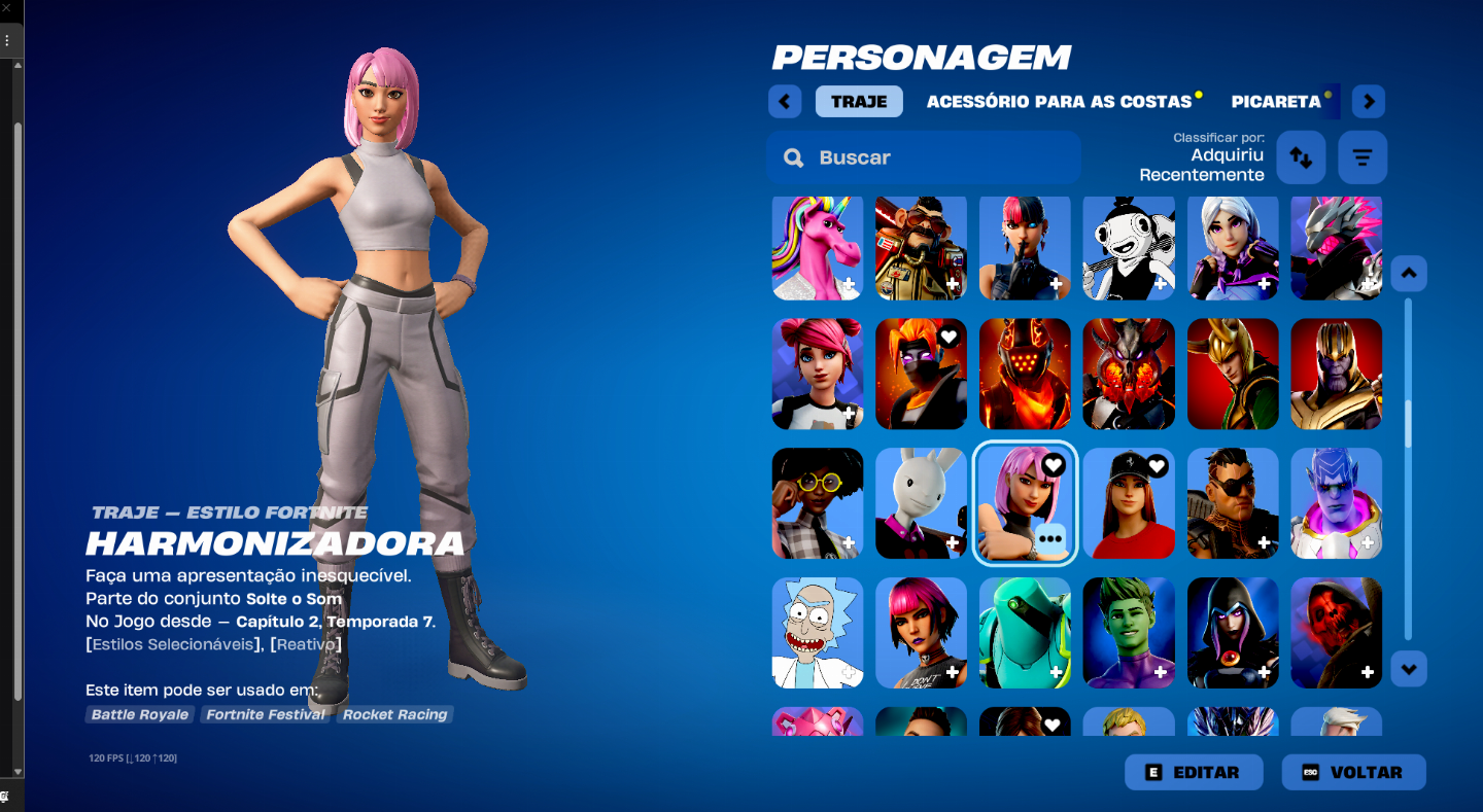 Conta muito rara ikonic travis e outros bundles tem doll em campeonatos oficiais