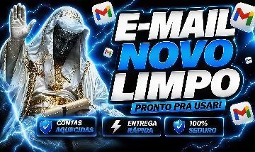 5 Gmails LIMPO - Email ATIVOS/PRONTO PARA SER USADO