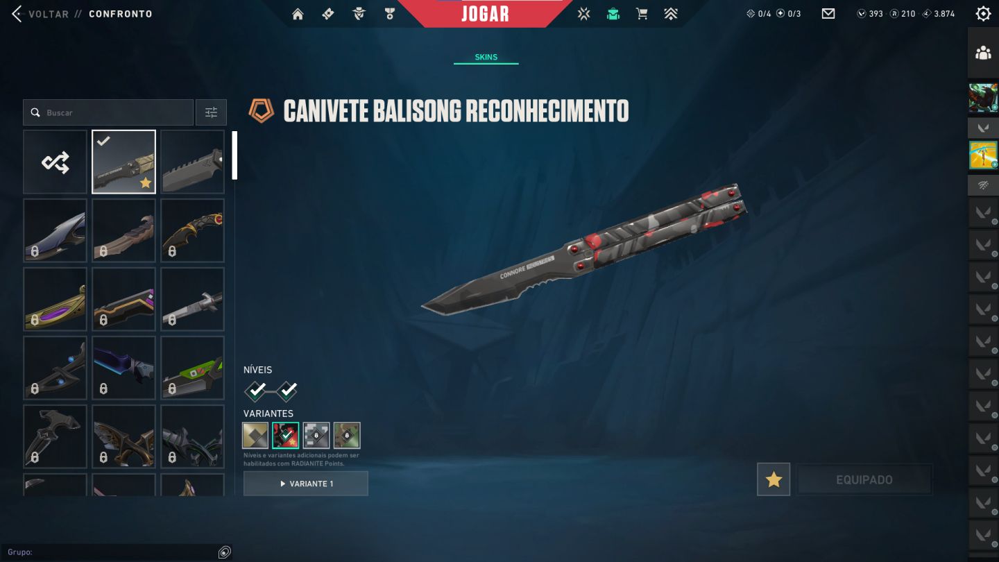 CONTA VALORANT OURO | LVL 46 | 17 AGENTES | 393 VP | FULL ACESSO
