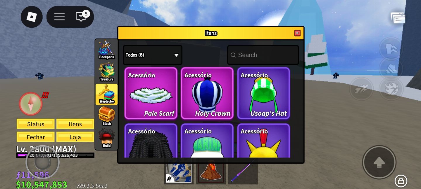 CONTA BLOX FRUITS LVL 2800 MAX | SEA 3 | BUILD DEUS HUMANO