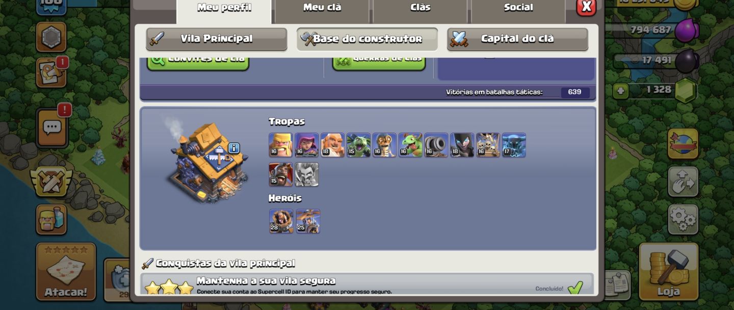 CONTA CLASH OF CLANS CV15 FULL