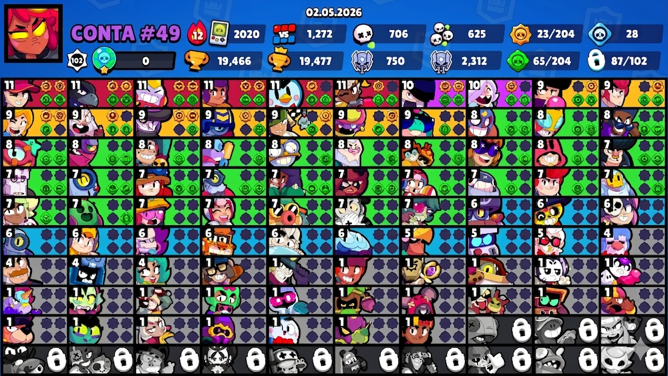 CONTAS BRAWL STARS FULL ACESSO ENTREGA AUTOMÁTICA - MELHOR PREÇO DA GGMAX