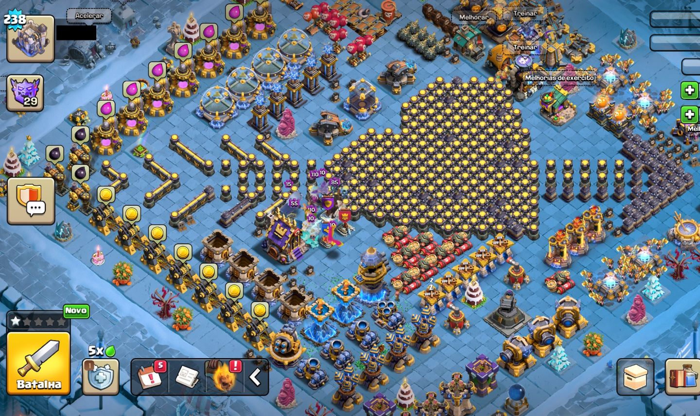 Conta Clash Of Clans Cv18 99% Full