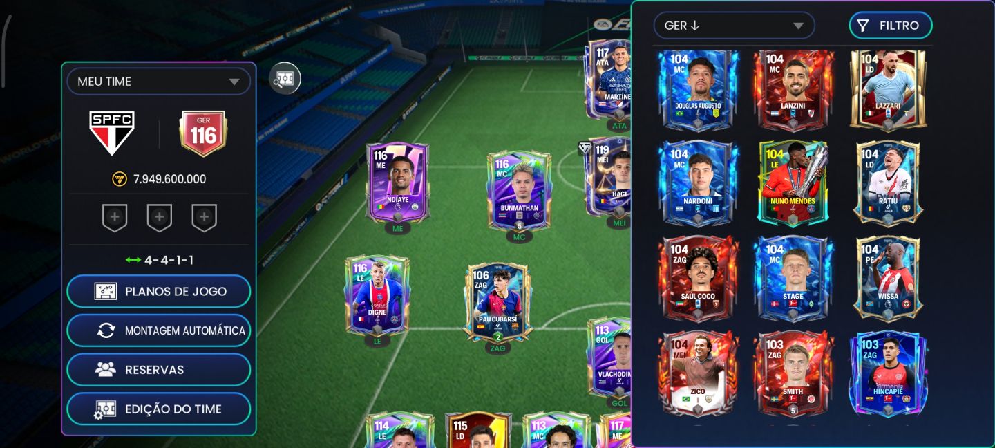 CONTA DE EA FC ANTIGA COM MUITAS GEMAS