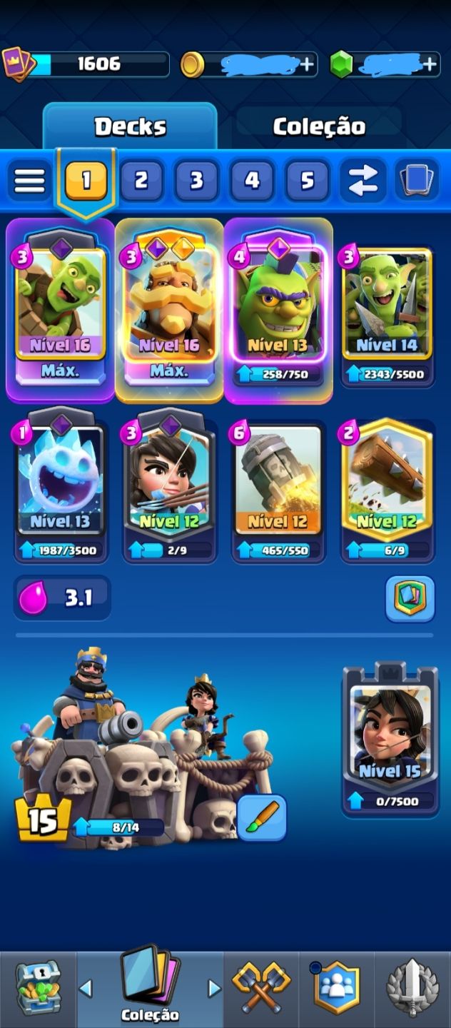 Conta Clash Royale 12024 Troféus