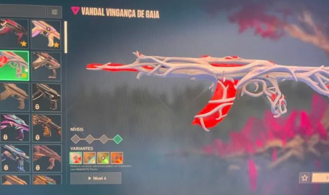 CONTA VALORANT MUITAS SKINS