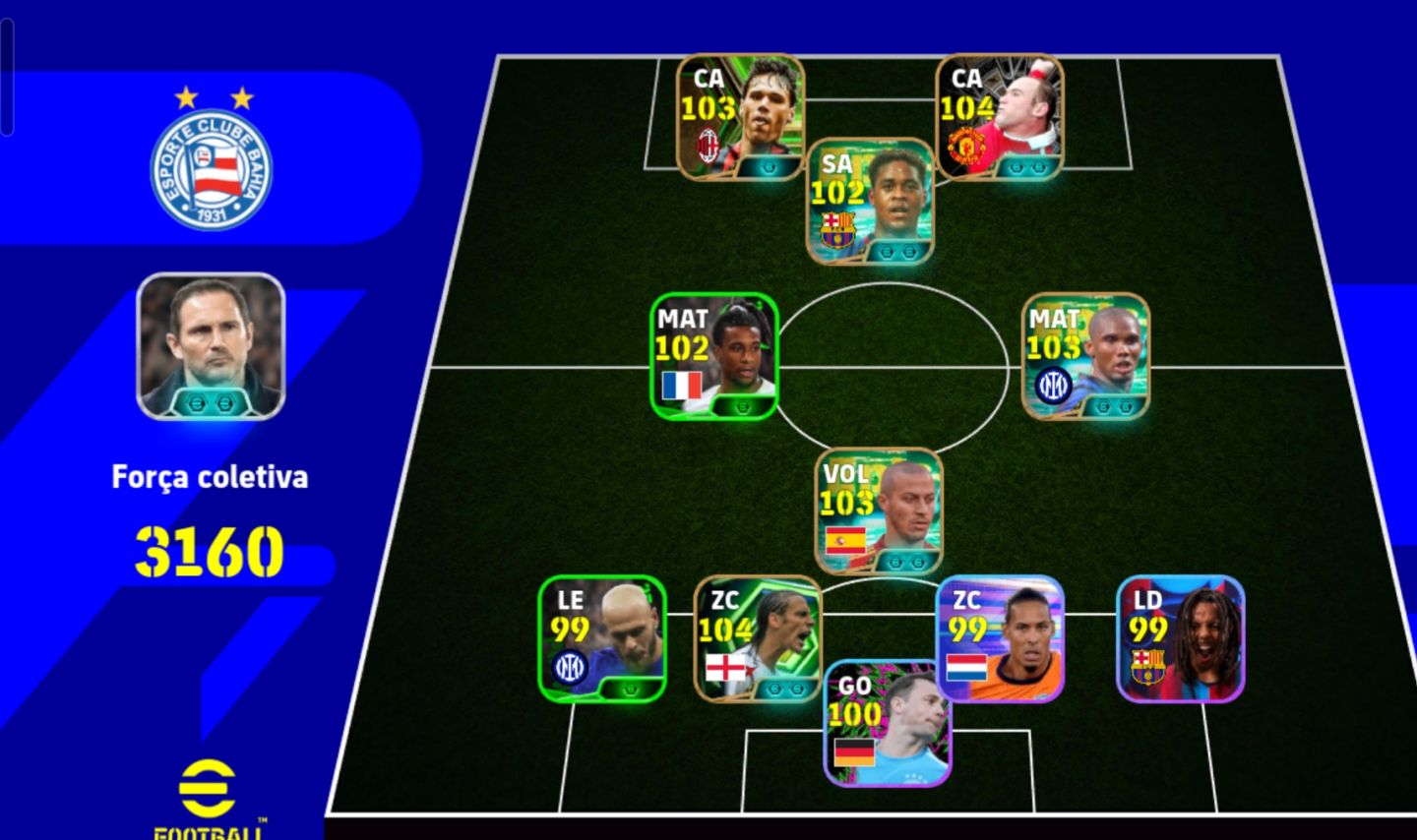 Conta efootball braba e com bons jogadores