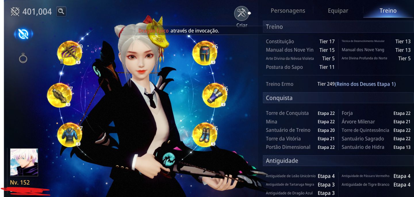 CONTA MIR4 SERVIDOR NA11 (401K SEM FAKE POWER)