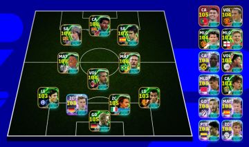 Conta eFootball Mobile 26 | Força 3248 | Cruyff 109, Neymar e Romário