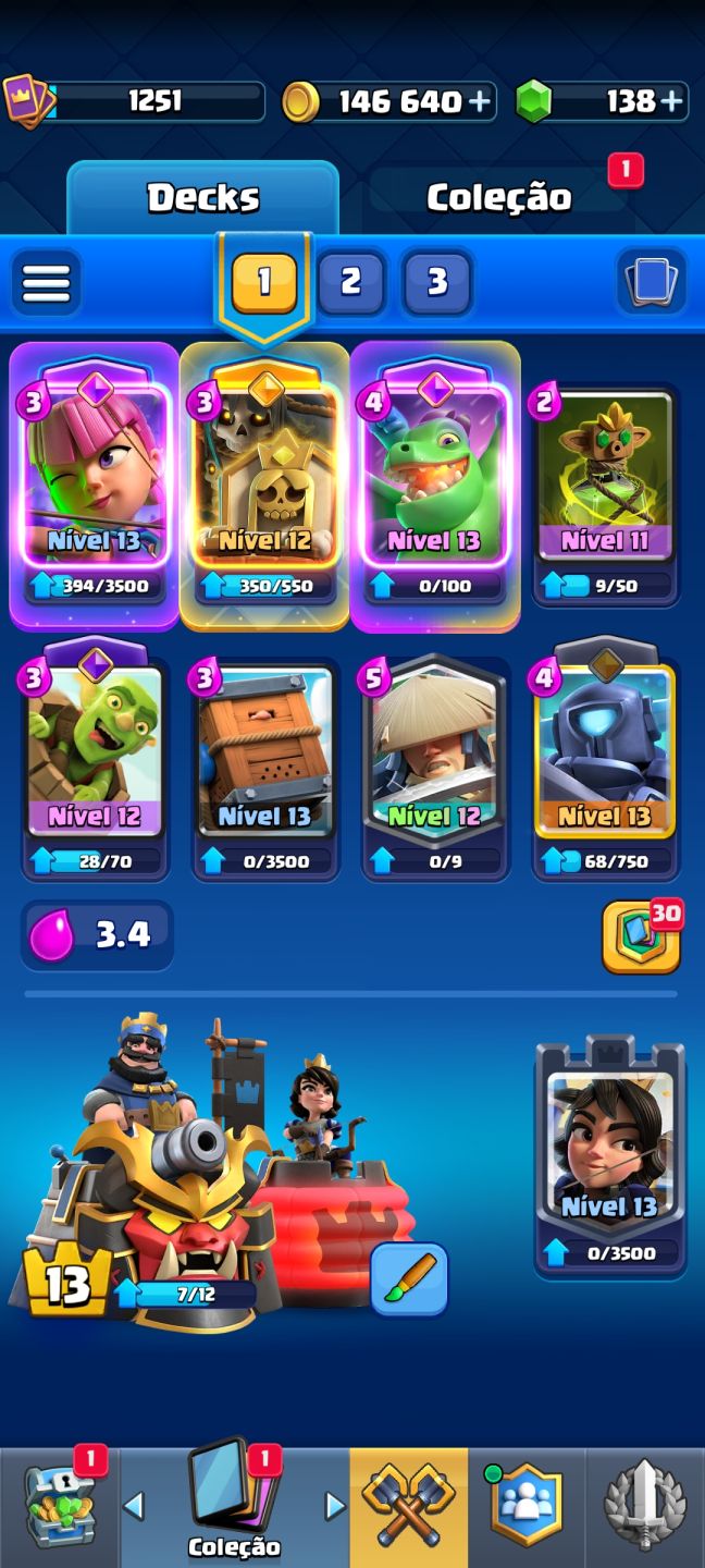Conta de Clash Royale e Brawl Stars, 2 em 1
