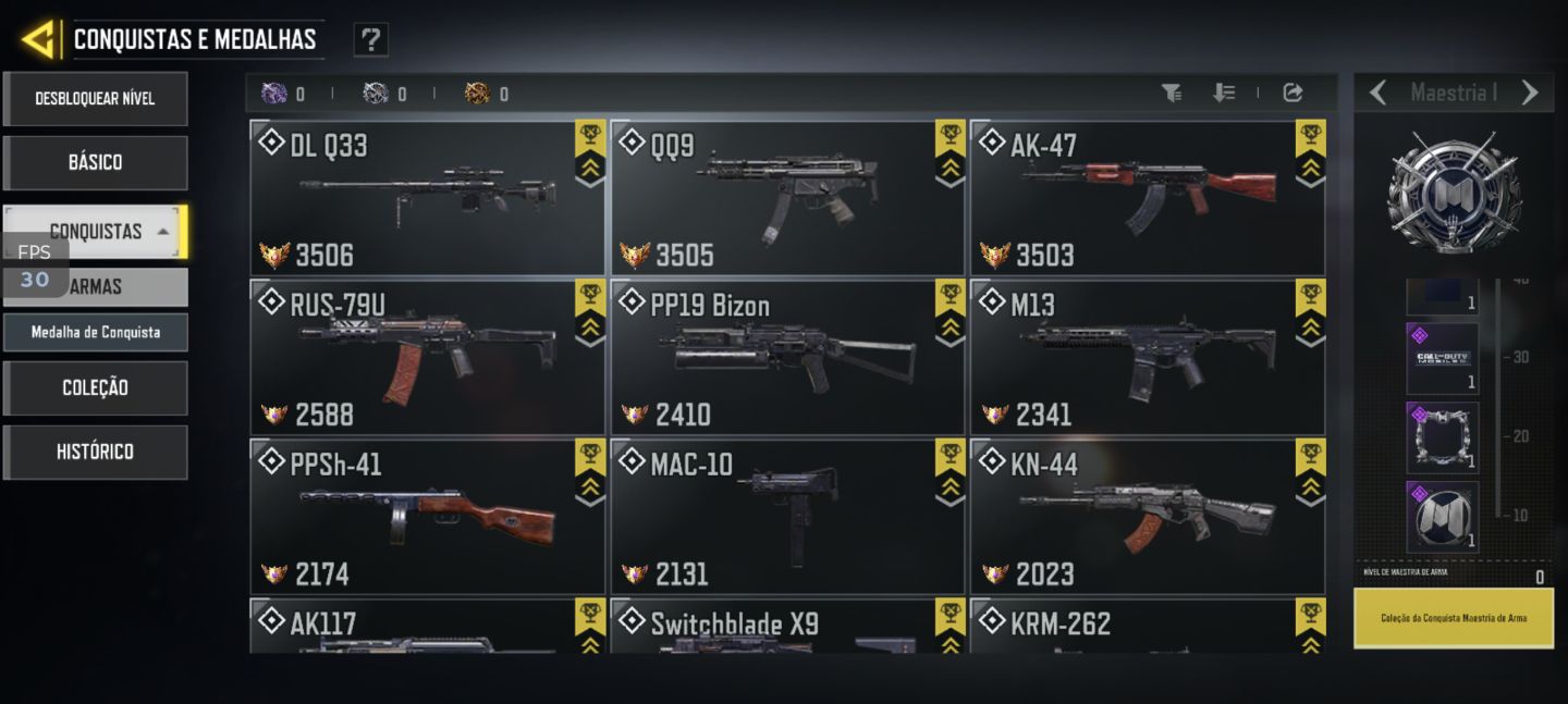 Conta antiga 6 anos,todos personagens e skins antigas e skins de armas