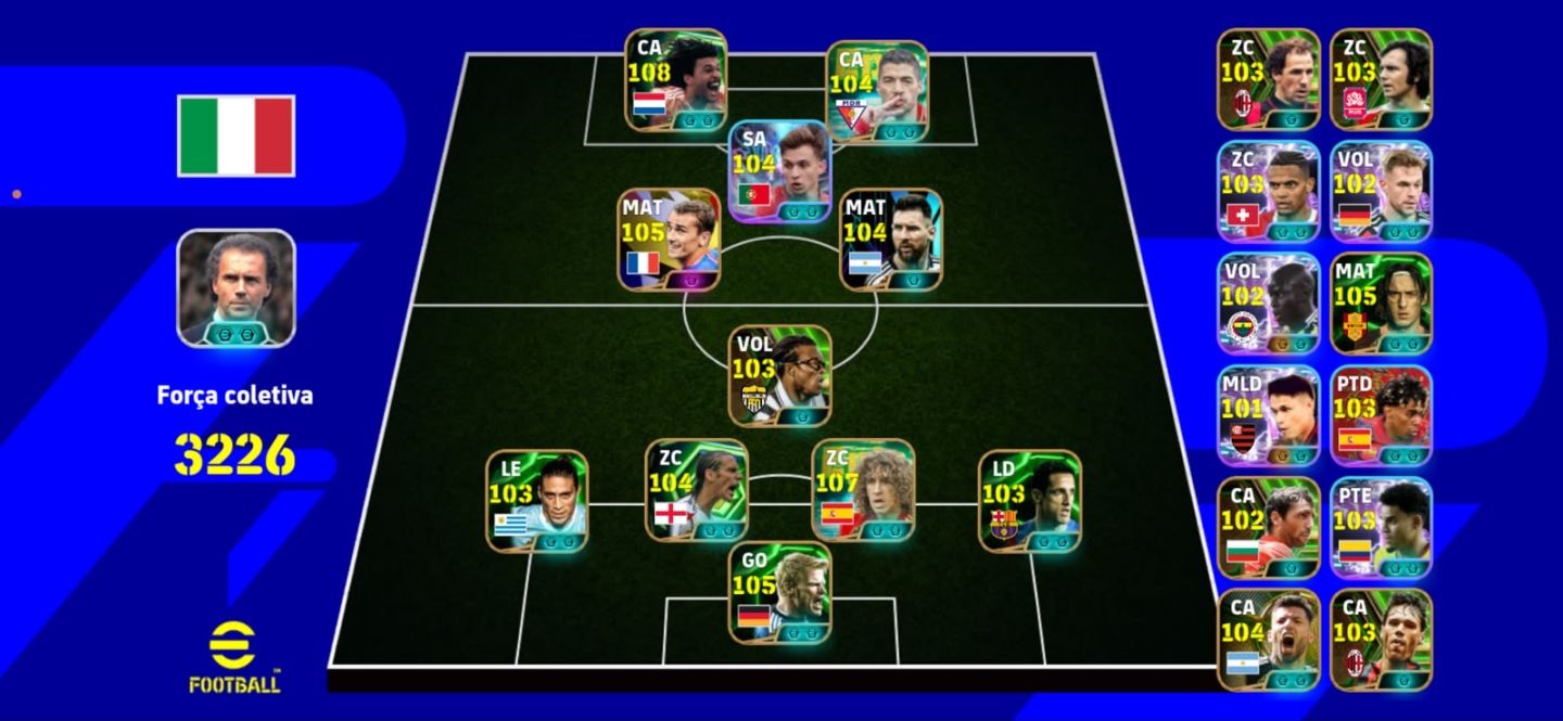 Conta efootball com gullit 108