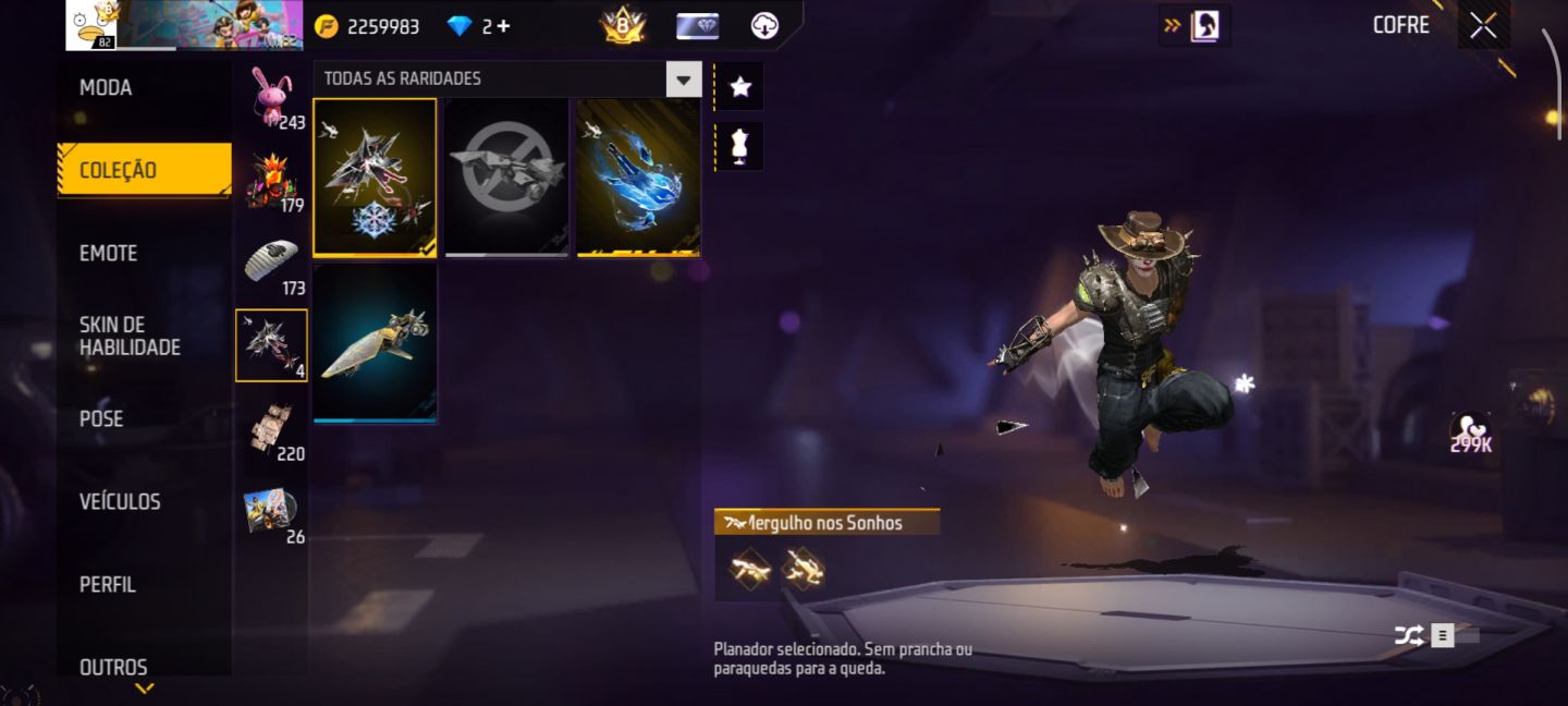 CONTA FREE FIRE EXCLUSIVA SEMI FULL E MUITO RARA!