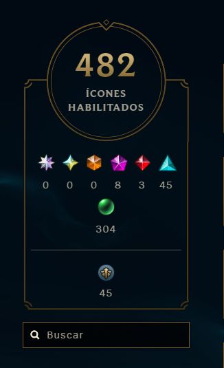 ESM 2 - CONTA LEGADO 2018 - 257 SKINS - 188 CROMAS