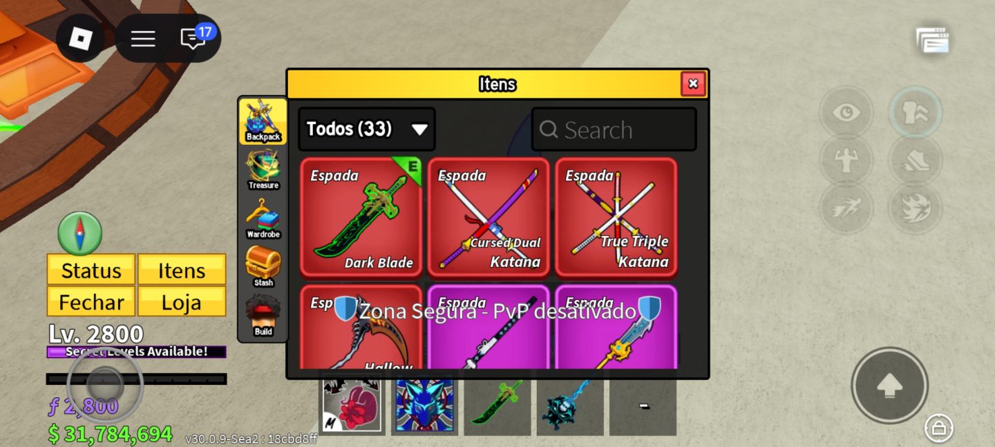 Conta de blox fruit na promoção