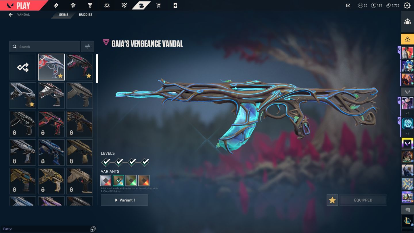 Conta Full com várias skins