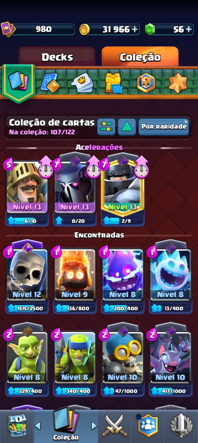 Conta de Clash Royale com 7213