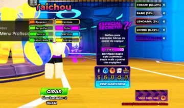 Conta de Taichou, Sanju e Riku com 500 lucky spins