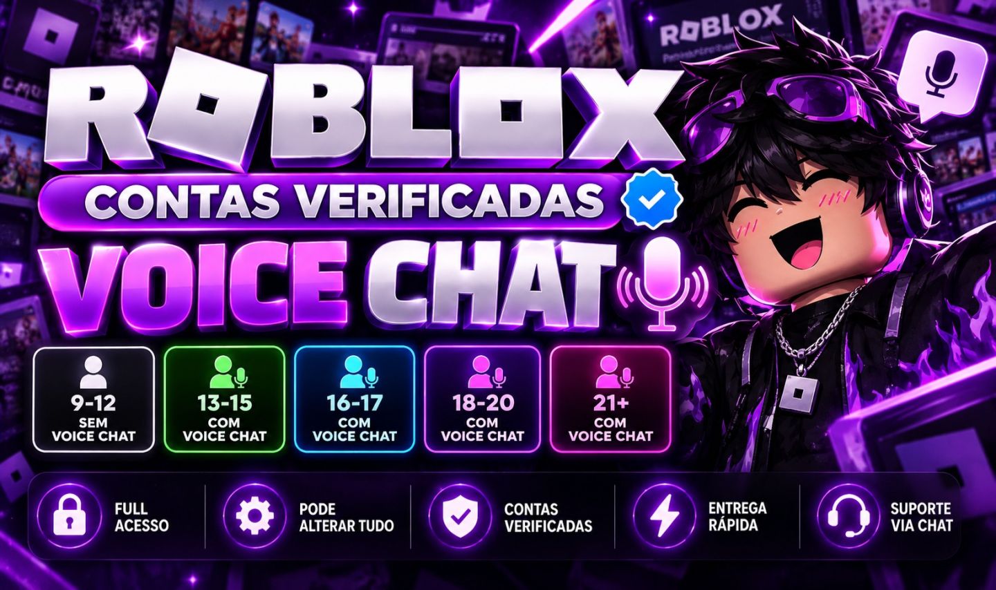 CONTA ROBLOX VERIFICADA | IDADE 9-12 / 13-15 / 16-17 / 18-20 / 21+ / MENOR PREÇO