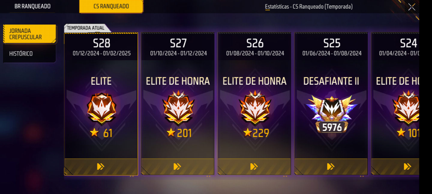 UPO SUA CONTA FREE FIRE NO MODO CS ATÉ O ELITE