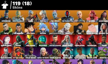 Fortnite 119 Skins / Omegarok | Spectra Knight | Ronin | Mizuki | The Origin