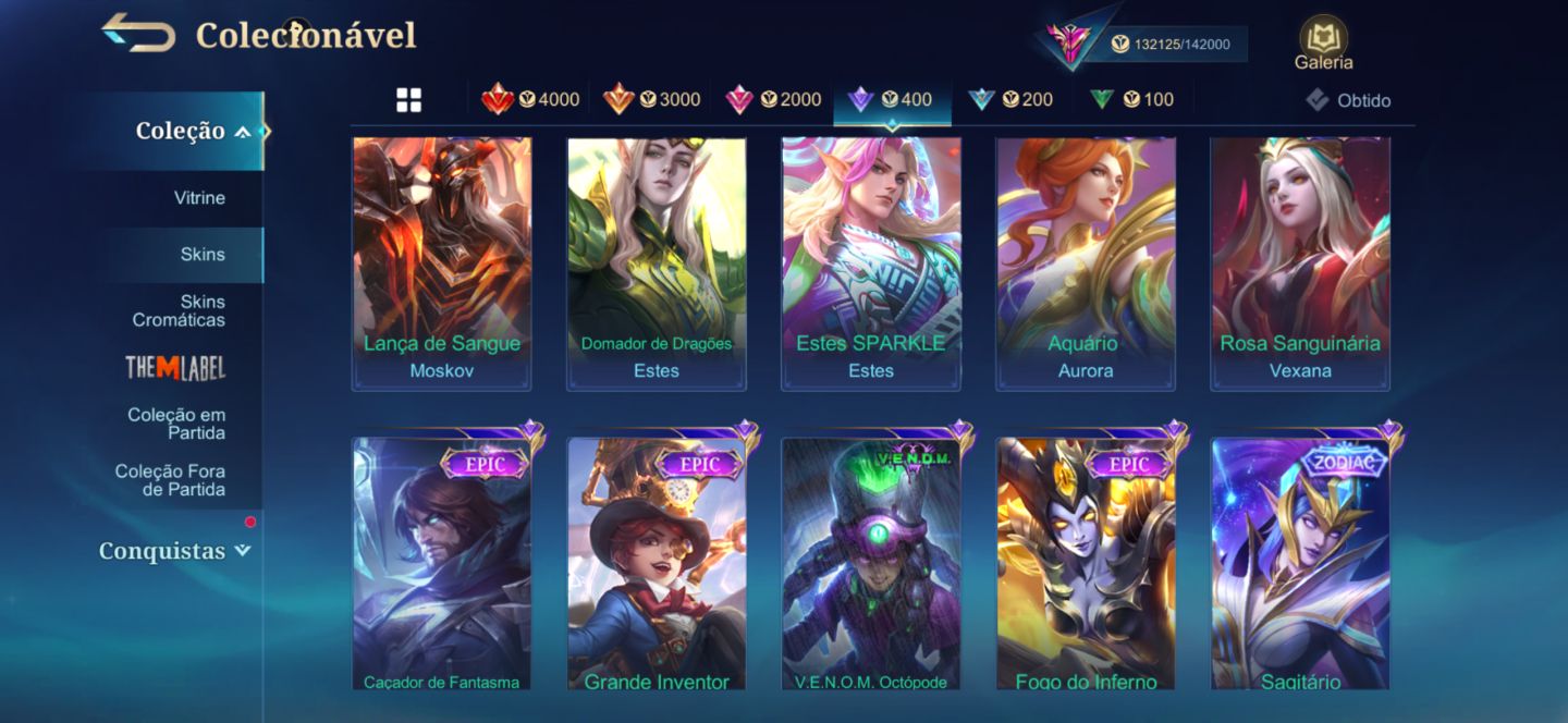 CONTA MOBILE LEGENDS