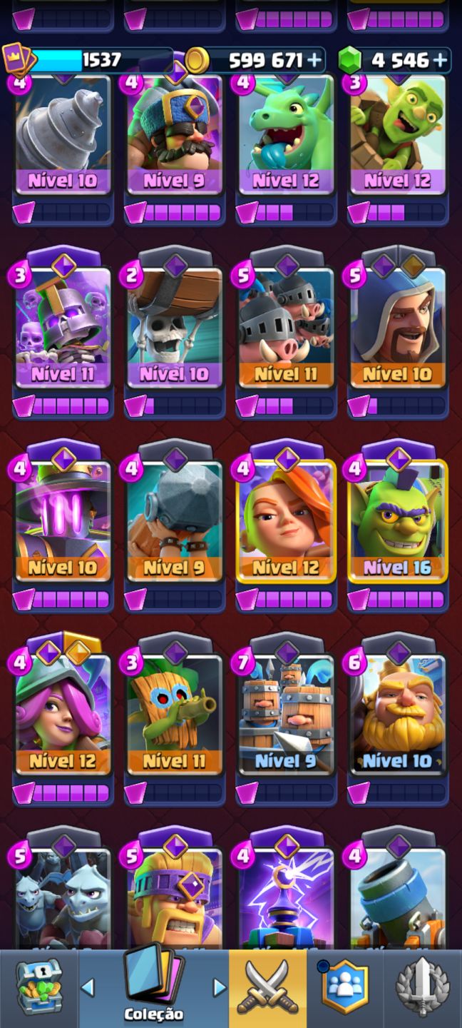 CONTA CLASH ROYALE COM 4K DE GEMAS!!