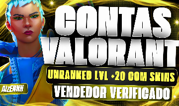 CONTAS VALORANT UNRANKED LVL + 20 | COM SKINS |ESCOLHA SEU RANK - ENTREGA RAPIDA