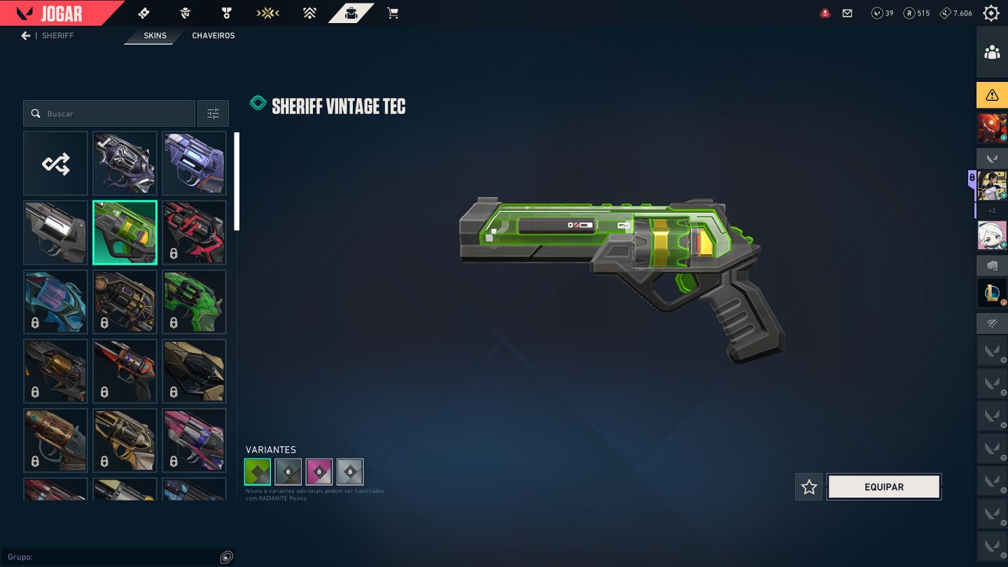 Conta VALORANT com 17 skins, vendendo pois não jogo mais e preciso de dinheiro